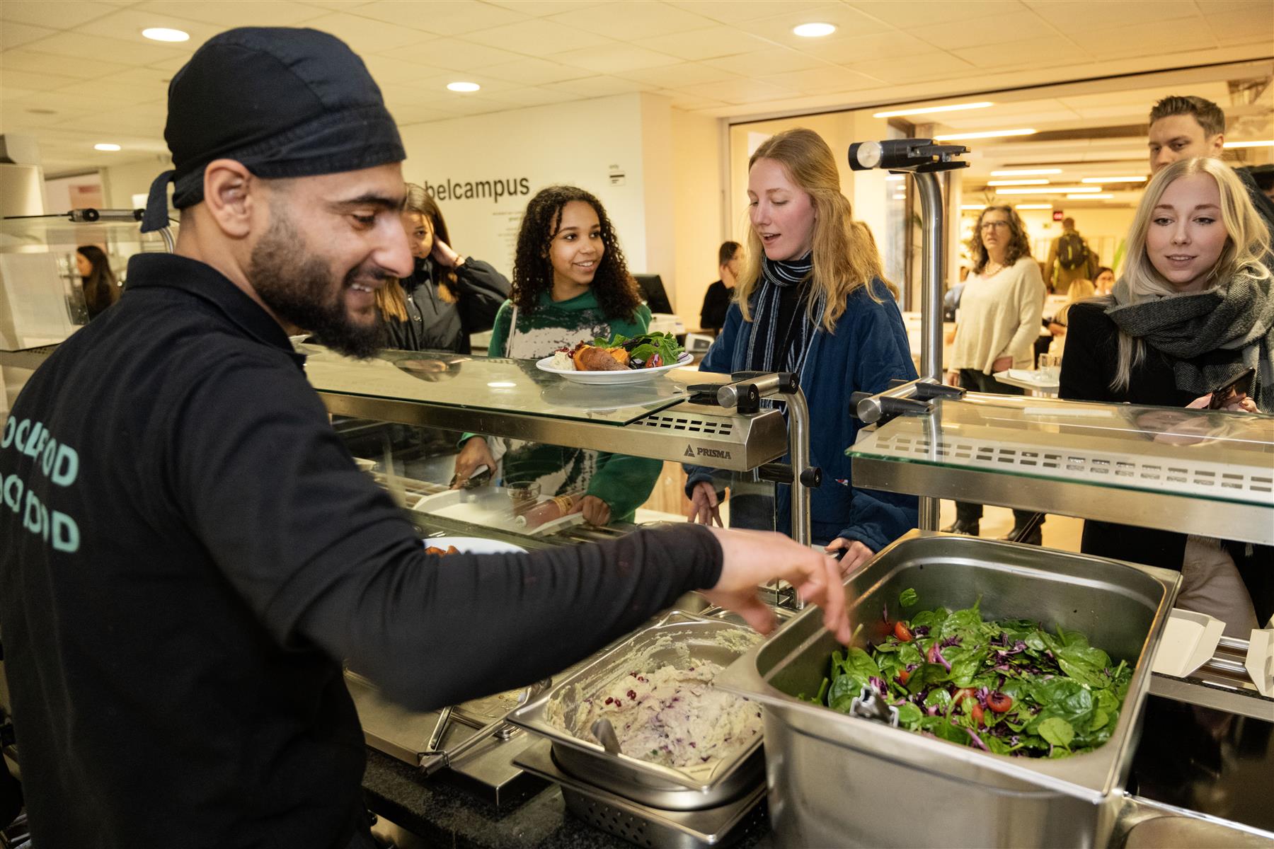 Odisee College's lunch restaurant serves seasonal, sustainable and delicately daily fresh daily dishes